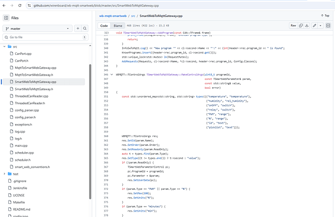 Шаблоны Smartweb - Wiren Board Support