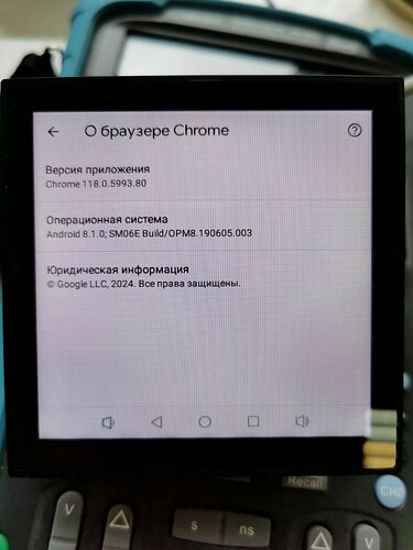На изображении отображается информация о браузере Chrome, в том числе версия приложения и операционная система. (Captioned by AI)