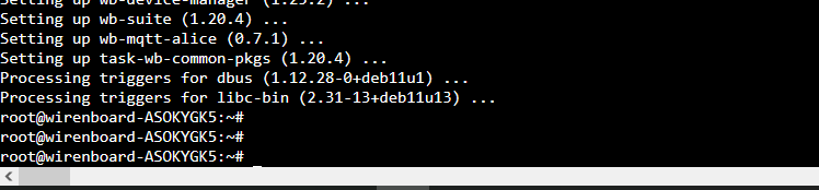 На изображении представлен терминал, отображающий процесс установки различных пакетов на устройстве с операционной системой, вероятно, на базе Debian. (Captioned by AI)