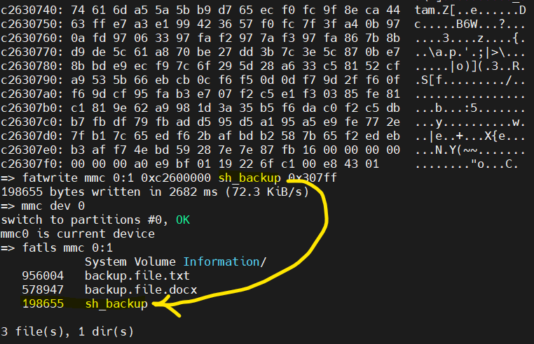 На изображении отображается терминал, в котором выполняются команды для работы с картой памяти, включая копирование файлов и их структуру. (Captioned by AI)