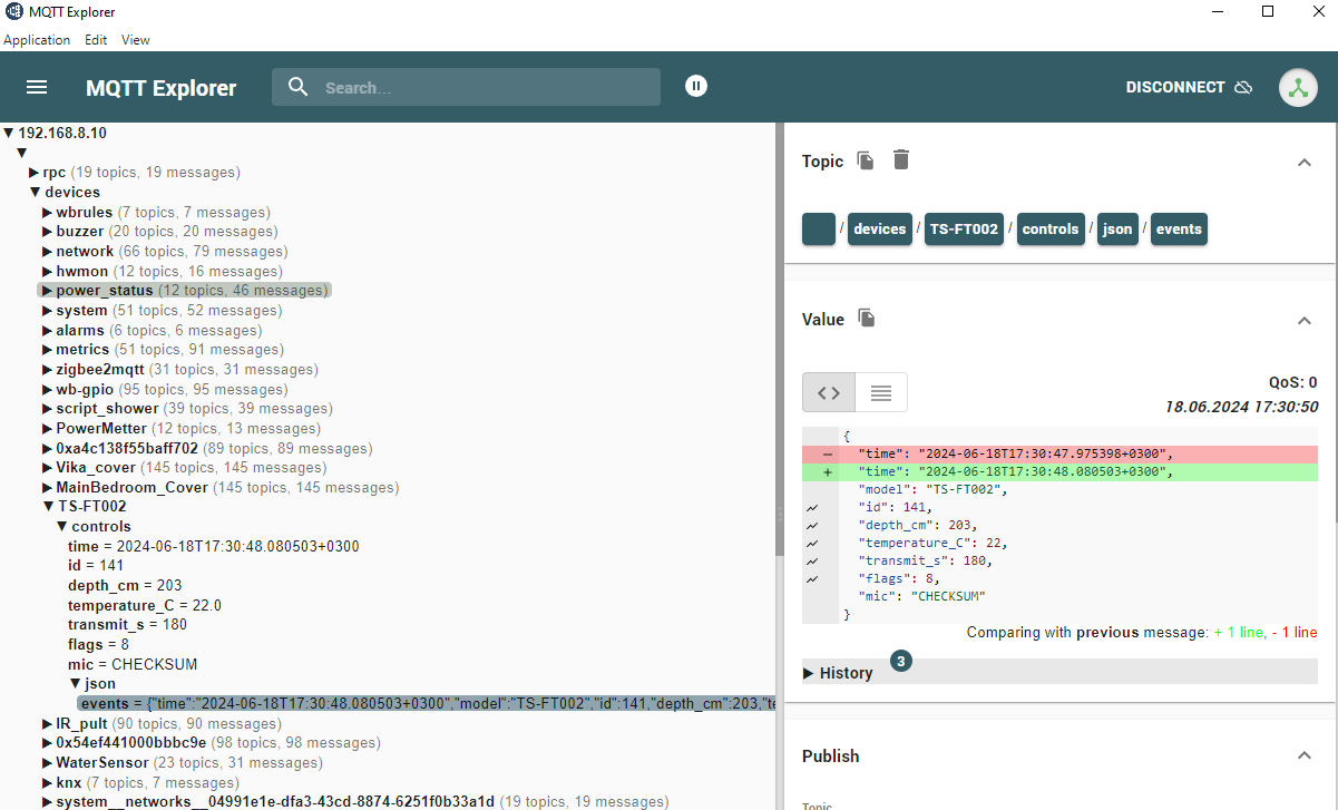 Публикация топика в MQTT из Home Assistant - Wiren Board Support